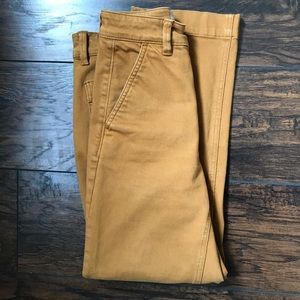Everlane Straight Crop Pants 00 Golden Brown